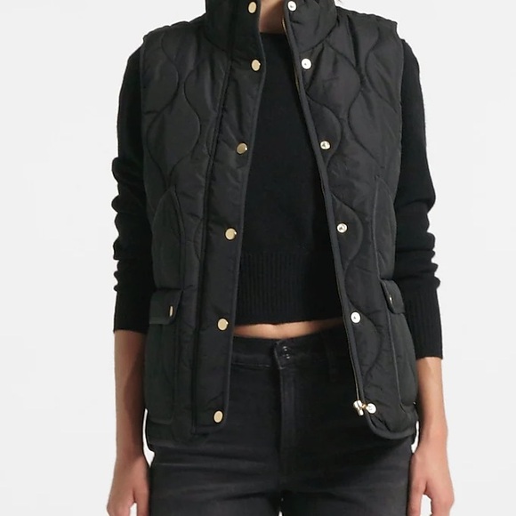 J Crew Excursion Down Vest size small Black - Picture 5 of 12